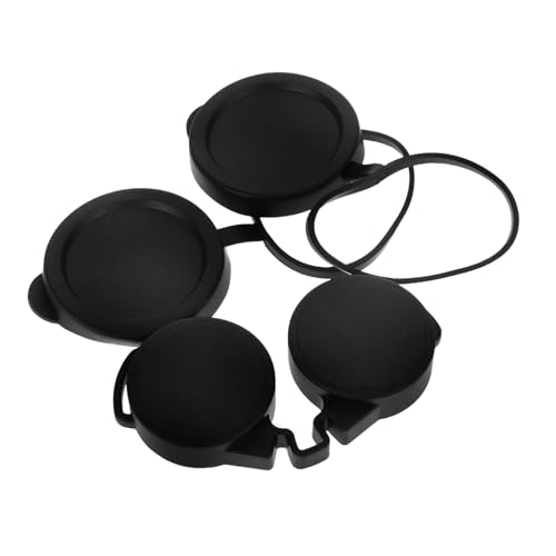 Cubiertas de lentes para binoculares 50 mm de goma ajustable en kit de 3 piezas