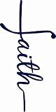 Lasting 1-2 Weeks Quote Juice Temporary Tattoo Ink Semi Permanent for Adults Woman Quote for Faith Cross on White Background Flat Style Navy Blue that Look Real Men Women Chest Neck Arm (4 Sheets)
