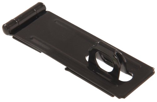 Image of Hillman Fixed Staple Safety Hasp Black 4-1 /2 Inch inch 852760