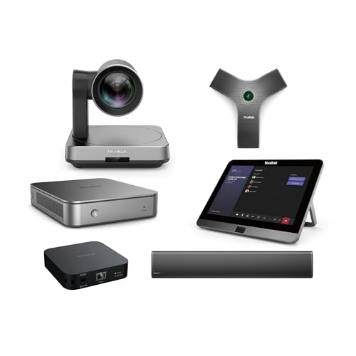 Image of Yealink Large Room Video Conferencing Kit – 4K UHD PTZ UVC 84 Camera, MCore Compute Unit, MTouch II Touch Controller, MSpeaker II, VCM34 Mic Array, RCH40 Cable Hub (Renewed)