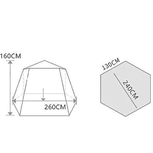Carpa de camping portátil para una persona miniatura 7