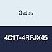 Gates 4C1T-4RFJX45 Field Attachable Type T for G1 Hose, 1 Wire, Female JIC 37 Flare Swivel, 45 Bent Tube, 1/4" ID, 2.8"