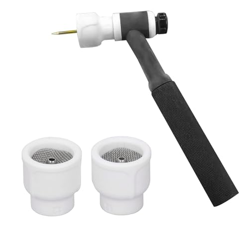 2Pcs Tig Welding Cups, Welding Torch Accessories,TIG Welding Torch Cup White Ceramic Welding Torch Cup Ceramic Nozzle Accessory Kit for DB SR WP 9 20 25