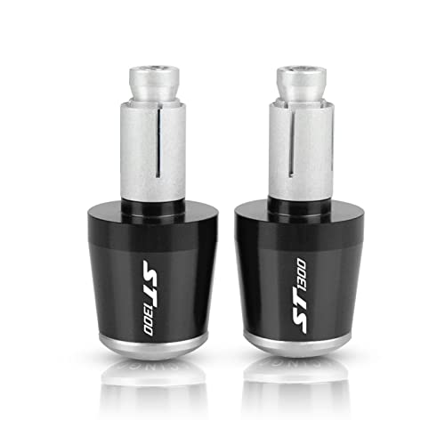 Poignées de guidon moto 22mm CNC en aluminium argent pour ST1300