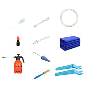 Kit de limpieza de aire acondicionado, 12 piezas, funda de limpieza de aire acondicionado, kit de limpieza de aire acondicionado dividido, kit de limpieza multifuncional