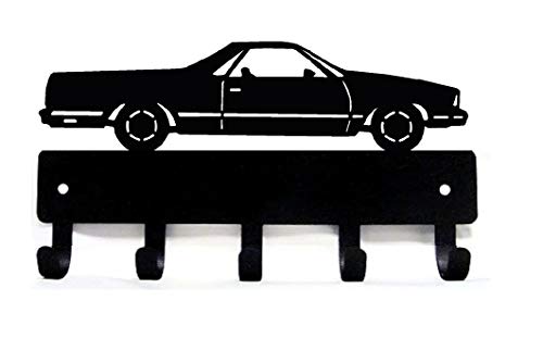 The Metal Peddler Classic Car #25 Key Rack Holder for Wall - Small 6 inch Wide - Made in USA; Gift for Hot Rod Collector; Home & Garage Storage
