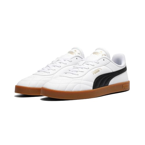 PUMA Tenis Unisex Club II para Interiores, Color Blanco y Negro, Talla 40, Puma Blanco Puma Black Gum, 43 EU