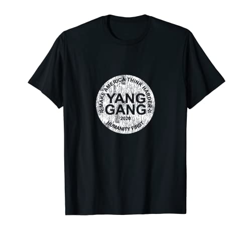 Andrew Yang 2020 YangGang 2020 MATH & Humanidad primero Camiseta
