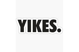 Yikes Vinyl Sticker: Express Your Astonishment in Style