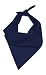 New Solid Color Cotton Bandanas - (5 Different Colors), Navy Blue