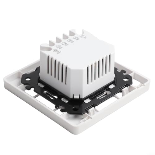 Interruptor inteligente Zigbee Tuya: pulsador de pared blanco 86x86mm con control RF 6