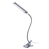 【360 ° Schwenkbar】: Mit einem frei drehbaren Schwanenhals kann die LED-Schreibtischlampe einfach und flexibel in jede gewünschte Position eingestellt und fixiert werden.