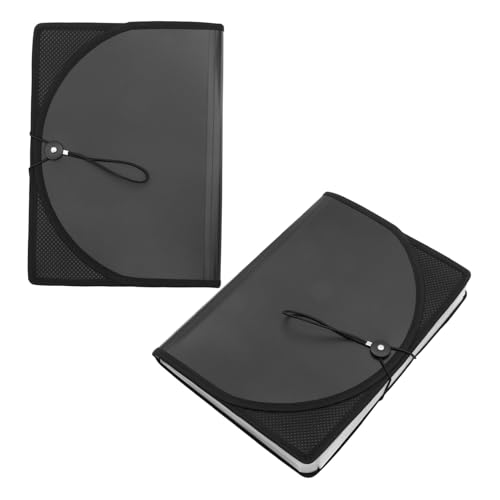 CONGARTENO 2個書類整理ファイル フォルダ 拡張式 多機能ドキュメントオーガナイザー カラフル仕切り付き 防水素材 重要書類用オフィス収納