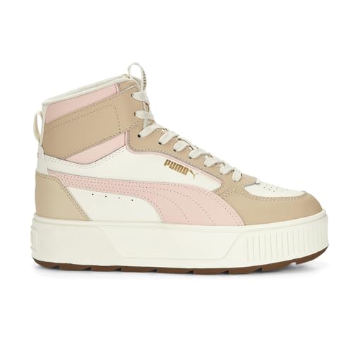 PUMA Womens Karmen Rebelle Platform Lace Up Sneakers Shoes Casual - White
