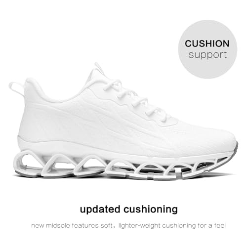 Image of Men's Running Shoes Blade Fashion Sneakers Breathable Mesh Non Slip Gym Sport Trainer Casual Athletic Walking Shoes