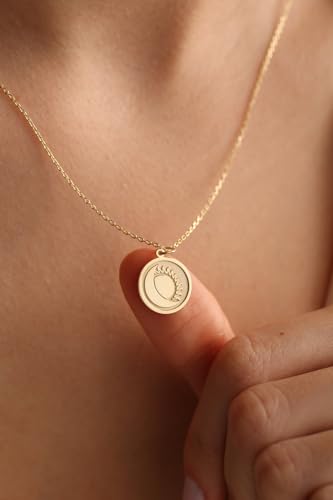 Collier Éclipse en argent plaqué or et sa maille câble raffinée - 2