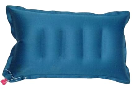Jay Maa Laxmi Enterprise Rubberised Solid Air Pillow Soft Comfortable Air Inflatable Tourist Pillow (Color as per availability) (1 Pc)