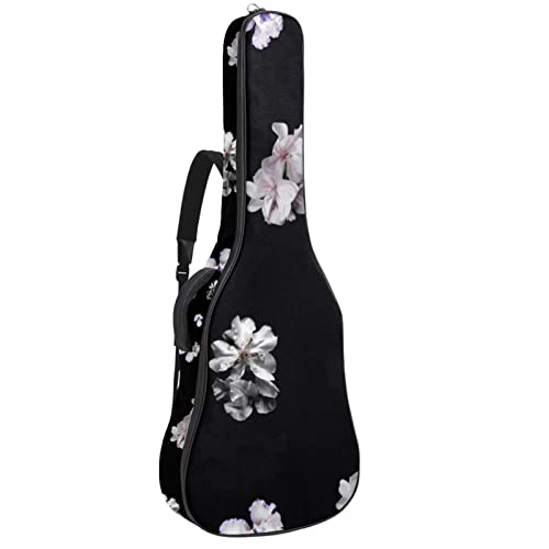 Housse de transport étanche pour guitare avec bandoulière réglable Motif fleurs sur fond noir, Multicolore 01., 42.9×16… - Les Beatles, Paul McCartney, John Lennon, RIngo Starr, George Harrison Housse de transport étanche pour guitare avec bandoulière réglable Motif fleurs sur fond noir, Multicolore 01., 42.9x16…
