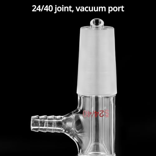 image for QWORK 500ml Borosilicate Glass Buchner Filtering Funnel with Medium Fr