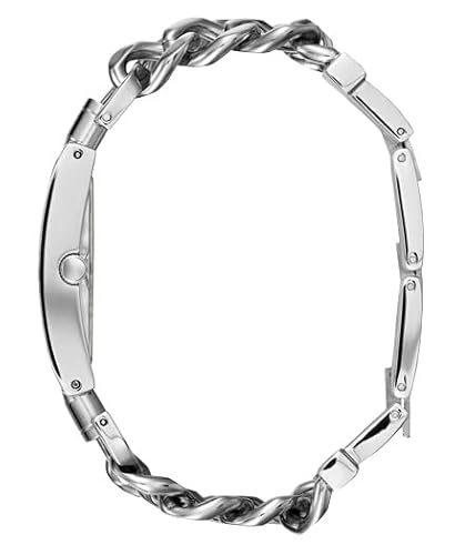 Stylish GUESS Women's Silver Multi-Chain Bracelet Watch with Self-Adjustable Links and Durable Mineral Crystal - Image 2