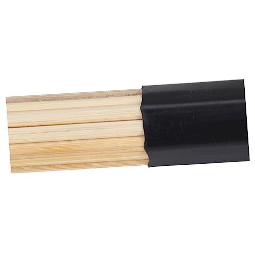 Baquetas para batería BESPORTBLE, cepillos de jazz y folk, diseño ligero y duradero, par de 40 cm, bambú, negro miniatura 3