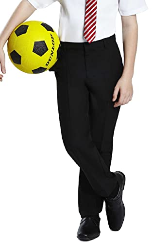 Pantalon d'école élastique garçon noir gris marine de 2 à 18 ans Listers Schoolwear