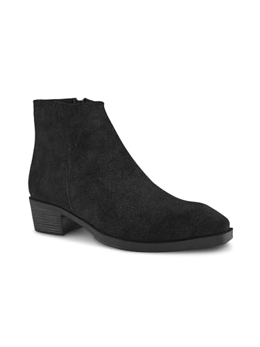 Image of Big Fox Men's Premium Suede Cuban Boots | Stylish Ankle-Length Casual Boots | Lightweight & Comfortable