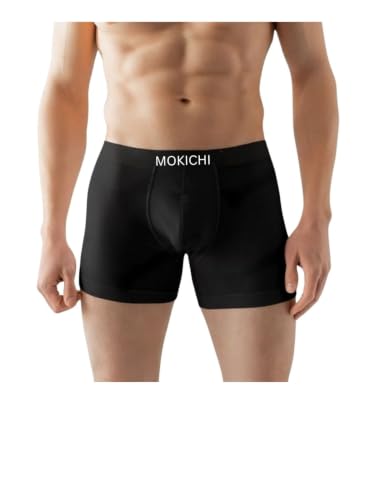 Image of Men's Ice Silk Boxer Briefs for Men Pack of 4 | Ultra Soft Breathable Stretch Trunks | Moisture Wicking Quick Dry Innerwear | Comfort Fit No Ride-Up Underwear Sports