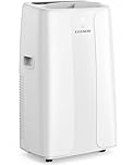 LEENON Air Conditioning Unit 14000 BTU Portable Air Conditioner, Powerful 4-in-1 AC Conditioners Dehumidifier Fan & Sleep Mode, Aircon Unit with 24H Timer,Auto-Swing, Remote Control, Exhaust Hose