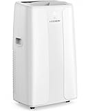 LEENON 14000 BTU Aire Acondicionado Portátil, 4 en 1 Climatizador Deshumidificador, Ventilación, Noche, con Tubo de Escape, Mando, Temporizador 24h, Oscilación Automática, Air Conditioner Hasta 50m²