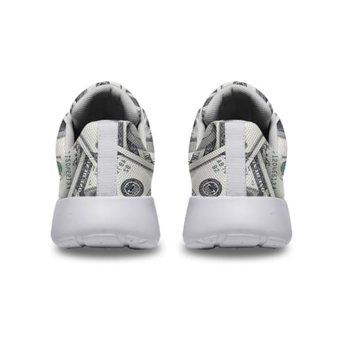 Sonzj-II Men Women Fashion 100 Dollar Bill Pattern Running Tennis Shoes Unisex Money Sign Sneakers4