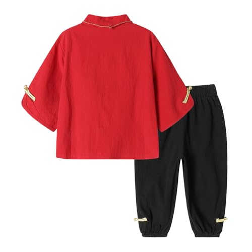 Image of LittleSpring Kids Chinese New Year Clothing Tang Suit 2-8 Years