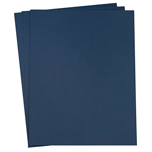 30 sheets Cardstock Paper 8 1/2 x 11 Inches for Crafts and Invitations (Navy Blue)
