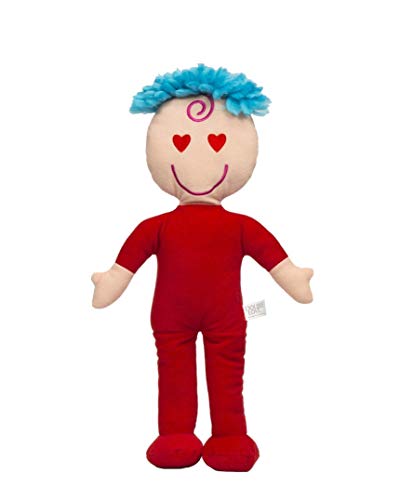 Double Love Awake Asleep Dolls Soft Plush Baby Rag Snuggle Red Hearts 1 Doll 2 Faces 15 Inch #TOP1
