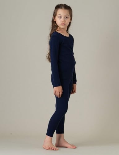 LAPASA Kids 100% Merino Wool Base Layer Top Bottom Long Shirt Johns Thermal Underwear Girls Boys Unisex 200g K13/K144
