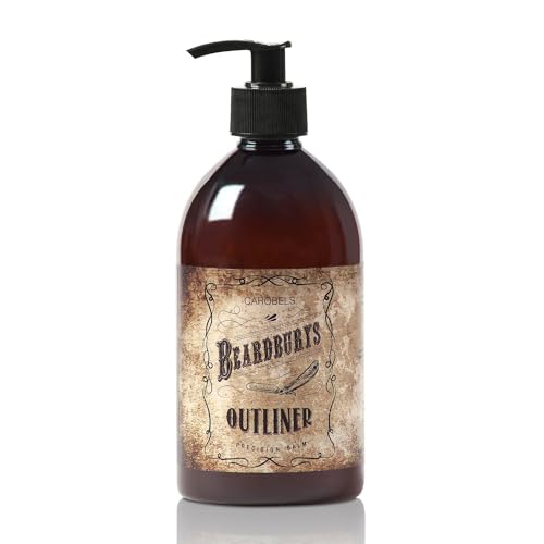 Gel de rasage transparent Beardburys Outliner à l'aloe vera pour barbe et moustache 500 ml