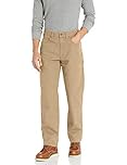 Amazon Essentials Men's Relaxed-Fit Carpenter Utility Trousers with Tool Pockets - Discontinued Colours, Khaki Brown, 32W / 32L