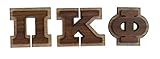 Pi Kappa Phi Double Raised Wood Greek Letter 1 1/2