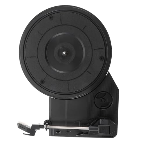 Abaodam Movimiento de tocadiscos de gramófono vintage con altavoces integrados, reproductor de discos de vinilo de diseño retro para audio en el hogar, calidad de sonido y fácil operación