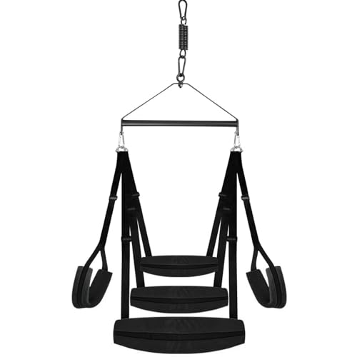 BDSM Sex Swing, Sex Swings Bondage Kit with Soft Seat Thick Cushion Adjustable Sex Straps, Sex Furniture for Bedroom Sex Sling Bondage Restraints for Couples Sex Toys