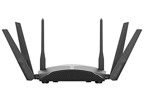 D-Link-DIR-3060--Router-WiFi-AC3000-MU-MIMO-Smart-Mesh-Gaming-compatible-Alexa-Tri-Band-3000-Mbps-5-puertos-RJ45-Gigabit-101001000-Mbps-Wave-2-USB-30-6-antenas-negro