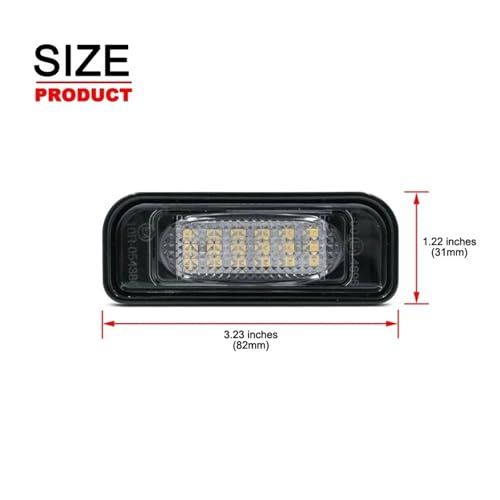 Luz LED de matrícula blanca y brillante para Benz Clase S W220 4