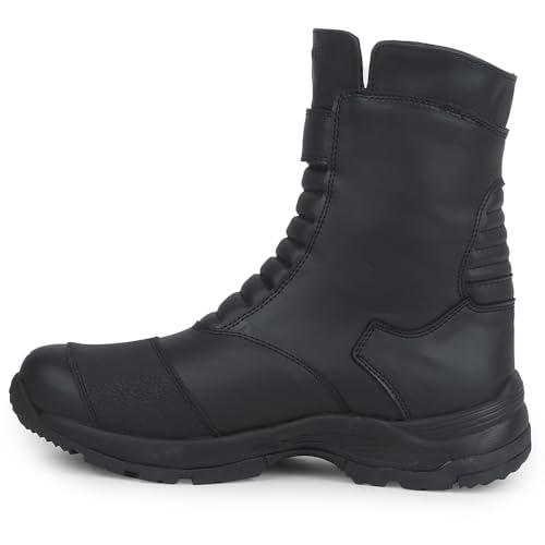 Image of Liberty Healers Black & Dark Grey Boots for Men - Memory Foam Casual Wear
