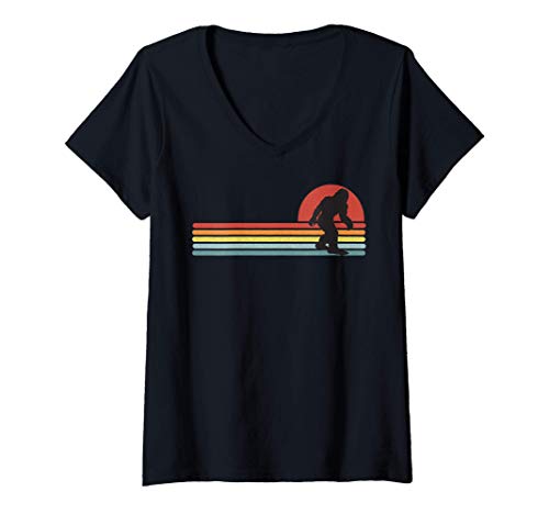 Mujer Distanciamiento social de Pie Grande Camiseta Cuello V