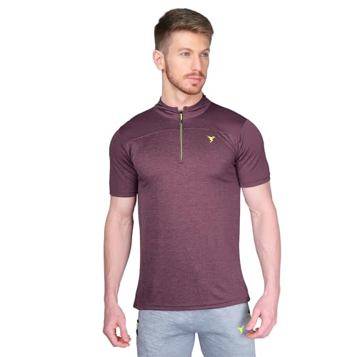 Image of TECHNOSPORT Men's Slim Fit Active T-Shirt - (MTP512 P) Pack of 1