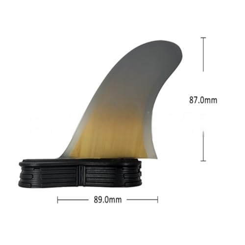 Gouvernail de queue de surf dégradé en cuir et bambou