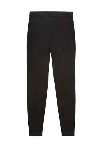 Marks & Spencer Pull-On-Jeggings Mit Hohem Bund Damen Schwarz UK 16 (EU 44)