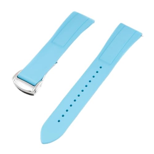 Image of StrapHabit Quick Release Deployant Rubber Watch Strap For Large and Small Wrists - Women and Men - Band FKM Deployment 19mm, 20mm, 21mm, 22mm