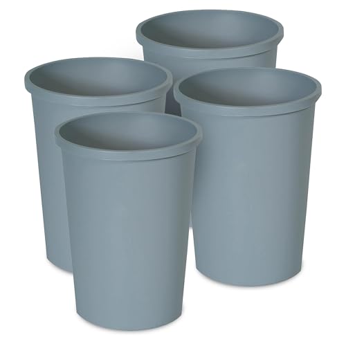 Caneca de basura Rubbermaid 11 galones gris x4