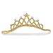 NUOBESTY 2 stücke baby prinzessin krone stirnbänder glitter tiara geburtstag party hut haarschmuck für babys kostüme foto pops (golden)